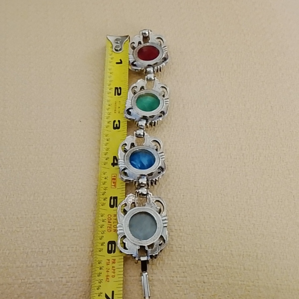 Elegant Multi-Color Stone Bracelet - Picture 13 of 16